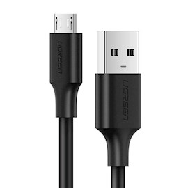 USB კაბელი UGREEN US289 (60138) USB 2.0 A to Micro USB Cable Nickel Plating 2m, Black